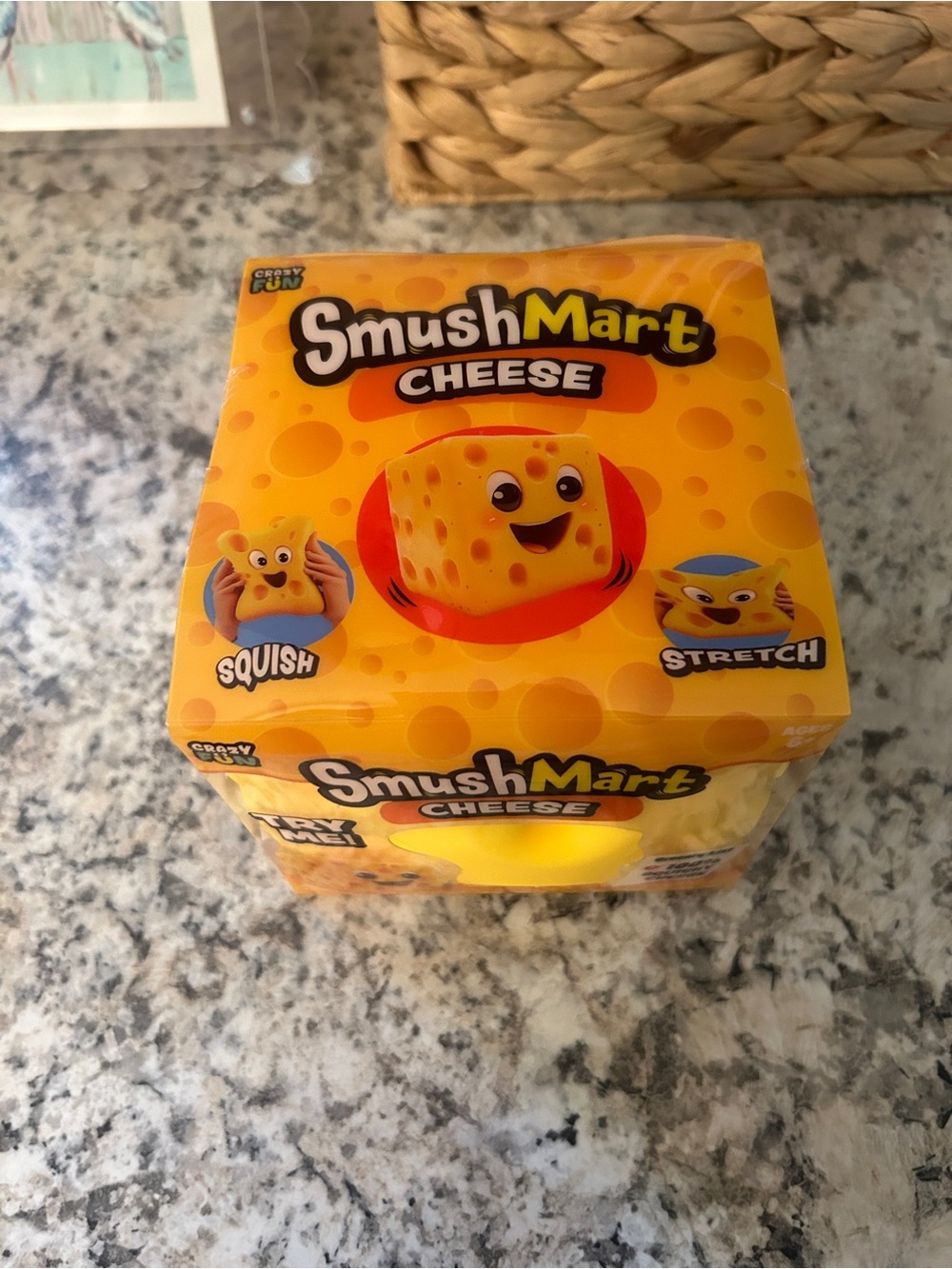 Smush Mart CHEESE Crazy Fun RMS Squishy VIRAL Fidget Toy